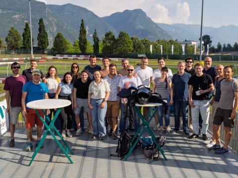 Das Baubüro Racing Team auf der Startaufstellung am Safety-Park