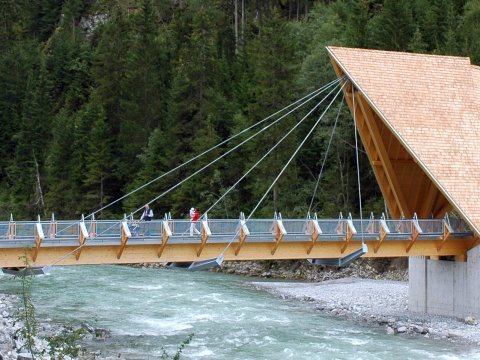 Holzbrücken Elbigenalp und Steeg / Tirol